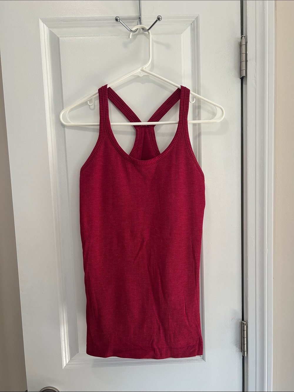 lululemon athletica Ribbed Racerback Tank - Berry Red